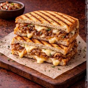 Onion and Cheese Panini