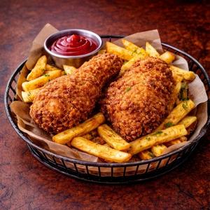 2 Pcs Chicken with Chips