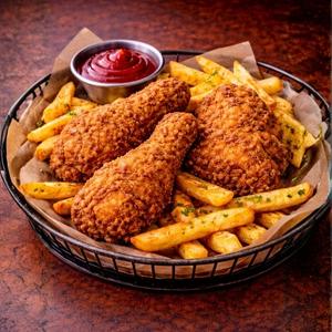 3 Pcs Chicken with Chips