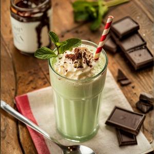 Minted Oreo Chocolate Milkshake