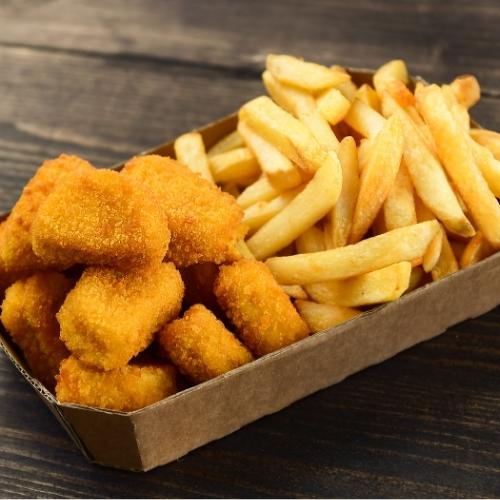 Chicken Nuggets 12 Pcs and Chips
